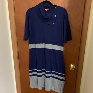 Merona Navy & gray sweater dress NWOT sz XXL